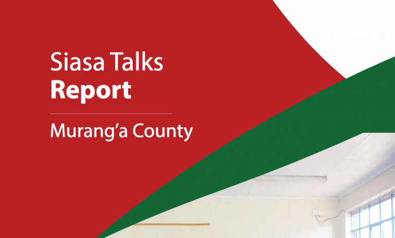 Siasa Talks  Murang’a County Report.